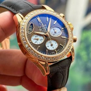 Omega DeVille Co-Axial Chronograph Diamond Au750 18k 35mm 1