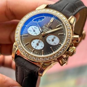 Omega DeVille Co-Axial Chronograph Diamond Au750 18k 35mm 2