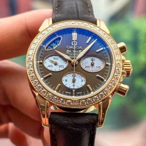 Omega DeVille Co-Axial Chronograph Diamond Au750 18k 35mm 6