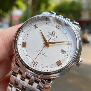 Omega Deville 39.5mm kim cọc vàng 18k 4