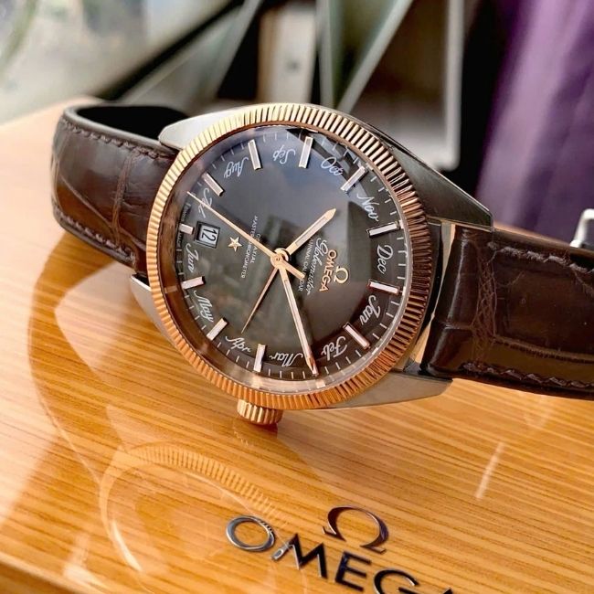Omega Globemaster bát quái Grey Demi 18k 41mm 1 Omega Globemaster bát quái Grey Demi 18k 41mm 1