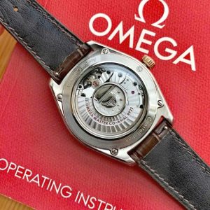 Omega Globemaster bát quái Grey Demi 18k 41mm 8