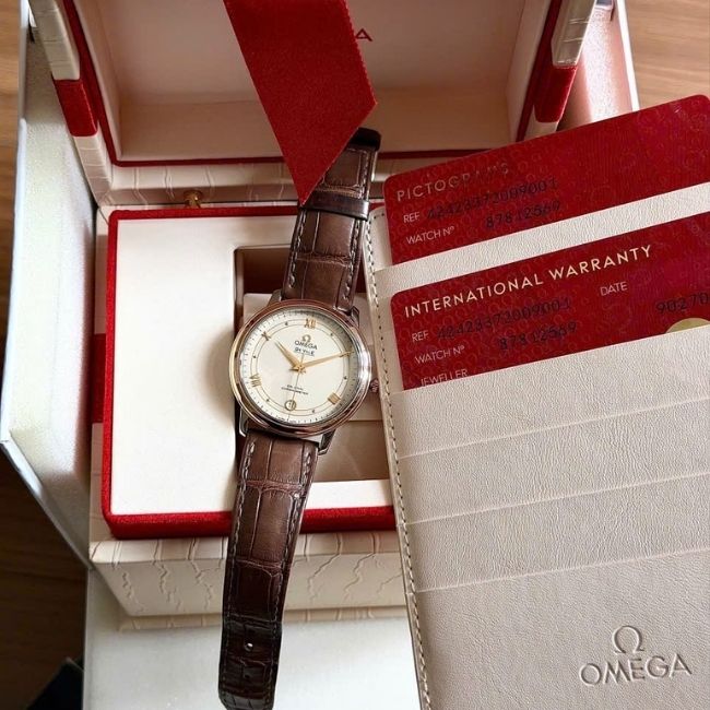 Omega Prestige Demi Vàng 18k 36.8mm 8 Omega Prestige Demi Vàng 18k 36.8mm 8