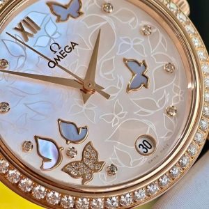 Omega Prestige Dial Bướm 18k Diamond 6
