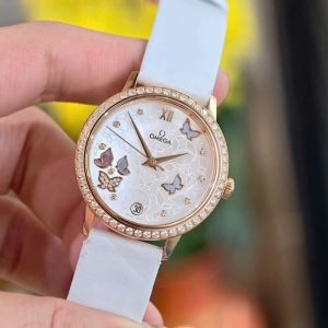 Omega Prestige Dial Bướm 18k Diamond 7
