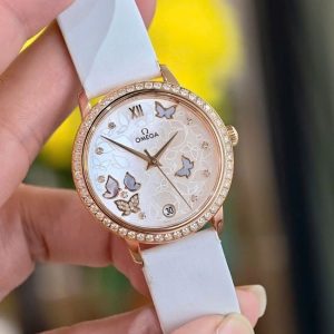 Omega Prestige Dial Bướm 18k Diamond 8