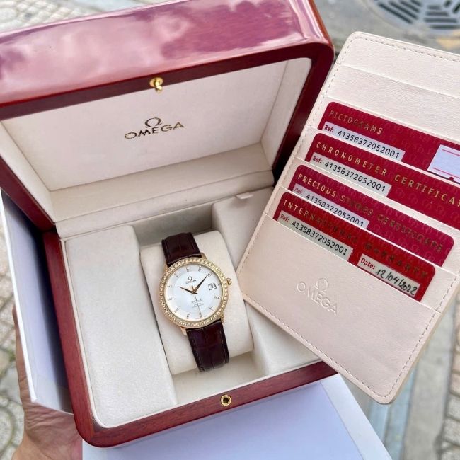 Omega Prestige Vàng hồng 18k 36.5mm 2 Omega Prestige Vàng hồng 18k 36.5mm 2