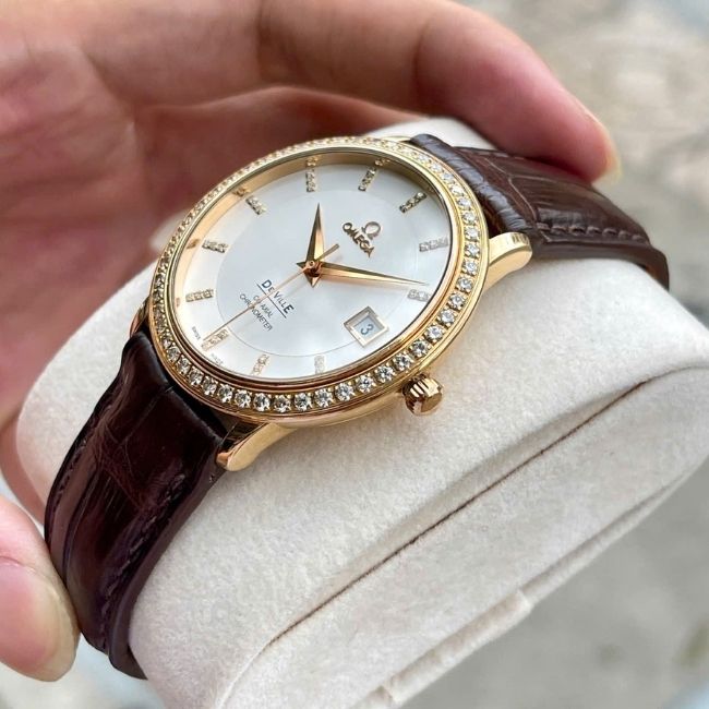 Omega Prestige Vàng hồng 18k 36.5mm 5 Omega Prestige Vàng hồng 18k 36.5mm 5