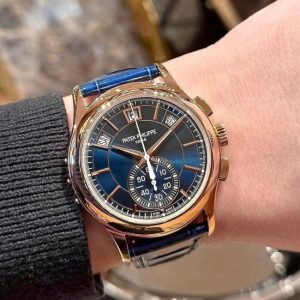PP 5905R Flyback Chronograph Annual Calendar Blue Dial 7