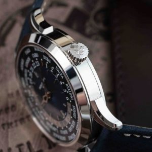 Patek Philippe Complications World Time Platinum Blue Dial 5230P-001 4