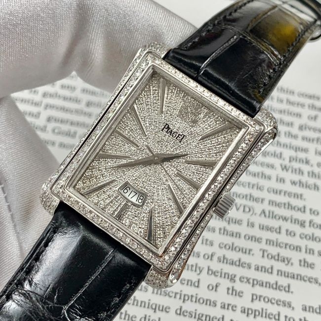 Piaget Emperador 32058 Vàng trắng 18k Pave 1 Piaget Emperador 32058 Vàng trắng 18k Pave 1