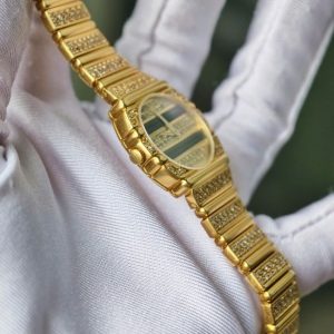 Piaget Polo Lady 18K Yellow Gold Full Diamond Quartz 3