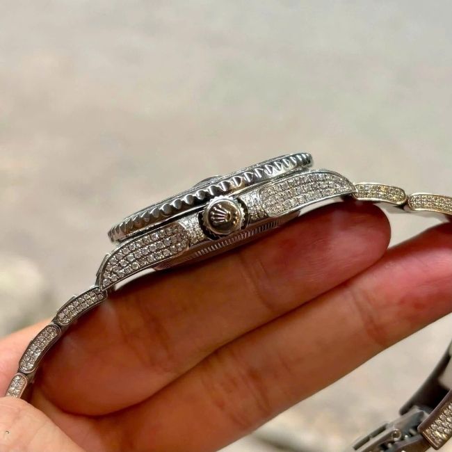 Rolex 116622 độ full kim cương thiên nhiên 4 Rolex 116622 độ full kim cương thiên nhiên 4
