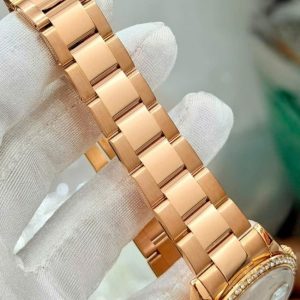 Rolex 118205 Custom Diamond Dial Pink 18K Rose 7