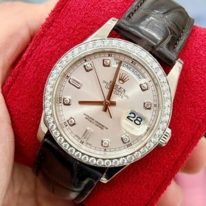 Rolex 118209 DayDate custom vành kim cương 3