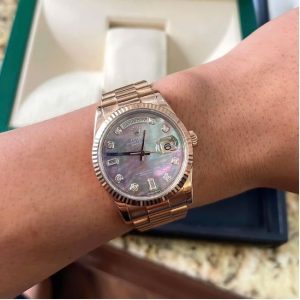 Rolex 118235 MOP Tím - Vàng hồng 4