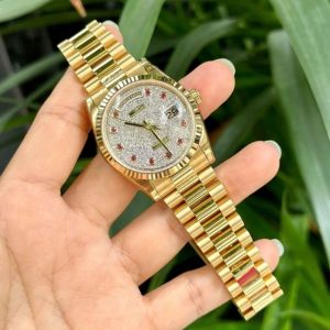 Rolex 118238 Paved Ruby full sticker Dial Diamond 2