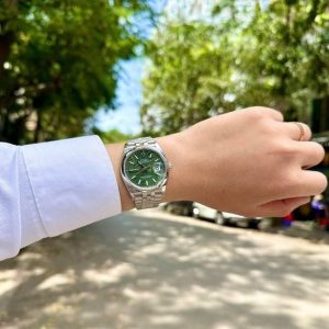 Rolex 126200 36mm Lá Cọ Olive Green Palm Motif 3