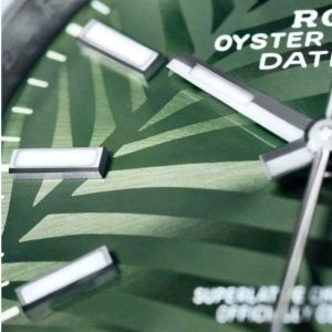 Rolex 126200 36mm Lá Cọ Olive Green Palm Motif 5