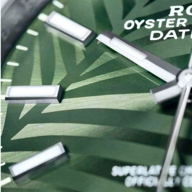 Rolex 126200 36mm Lá Cọ Olive Green Palm Motif 5 Rolex 126200 36mm Lá Cọ Olive Green Palm Motif 5