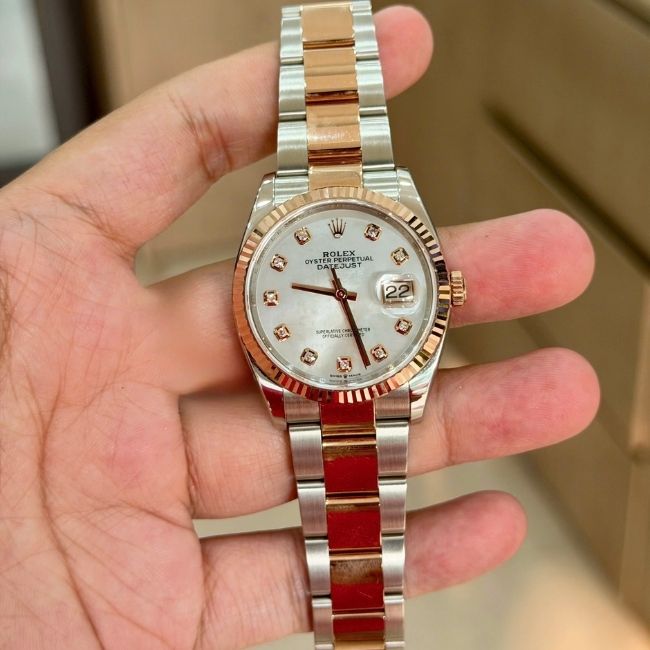 Rolex 126231 36mm MOP Diamond Everose 3 Rolex 126231 36mm MOP Diamond Everose 3