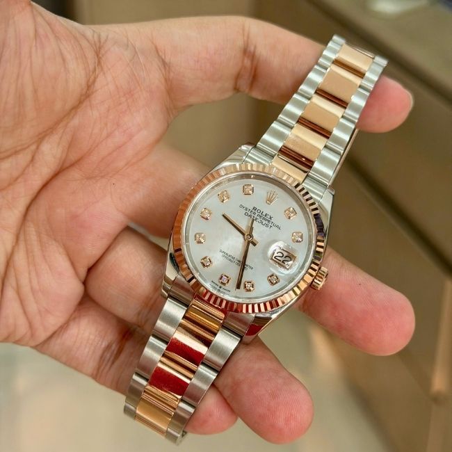 Rolex 126231 36mm MOP Diamond Everose 4 Rolex 126231 36mm MOP Diamond Everose 4
