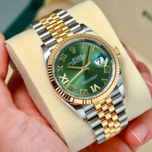 Rolex 126233 Olive Green - cọc số Roman Diamond _VI-IX_ dây Jubilee 1
