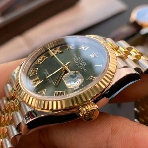 Rolex 126233 Olive Green - cọc số Roman Diamond _VI-IX_ dây Jubilee 4