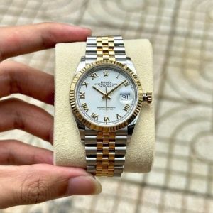 Rolex 126233 mặt men trắng - cọc roman 1