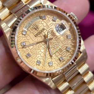 Rolex 18238 vi tính vàng Yellow Gold 1