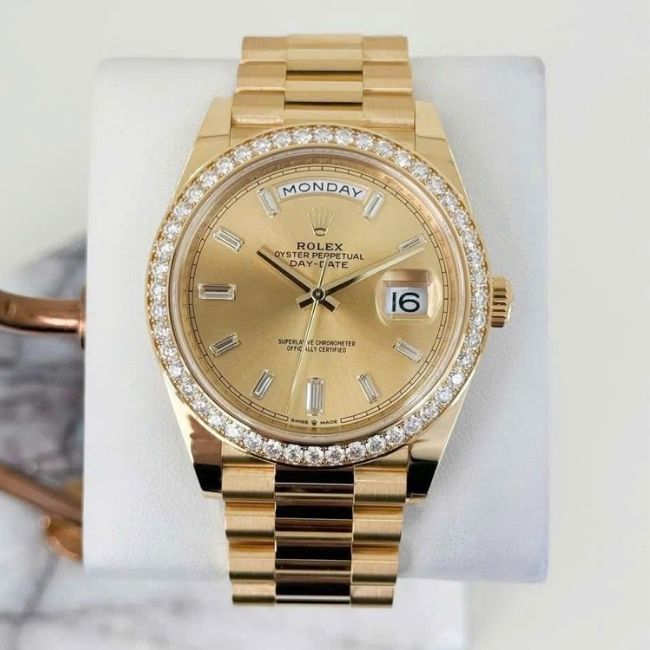 Rolex 228348RBR Dial Champagne Diamond zin hãng 2 Rolex 228348RBR Dial Champagne Diamond zin hãng 2