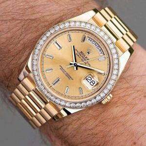Rolex 228348RBR Dial Champagne Diamond zin hãng 3
