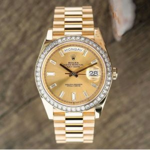 Rolex 228348RBR Dial Champagne Diamond zin hãng 4