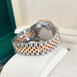 Rolex 278241 31mm lên vành kim - Silver Floral Motif 5