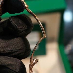 Rolex 279165 độ niềng kim cương Dial Brown Full Vàng 18k 3