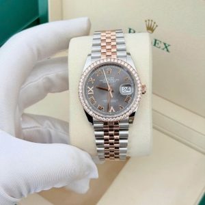 Rolex Datejust 36 126281RBR Dial ghi xám 4