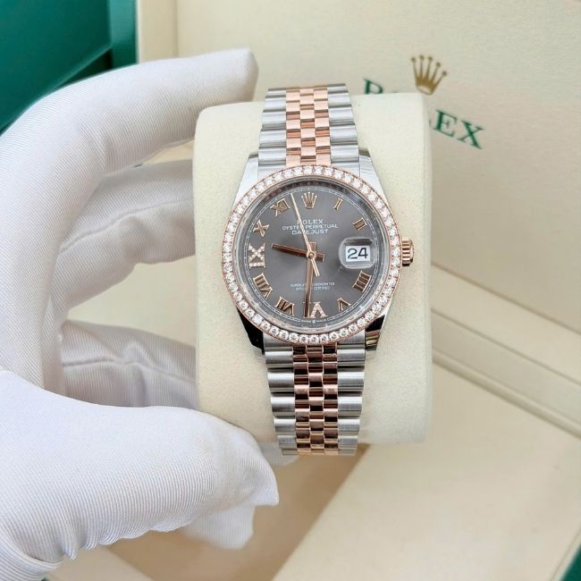 Rolex Datejust 36 126281RBR Dial ghi xám 4 Rolex Datejust 36 126281RBR Dial ghi xám 4