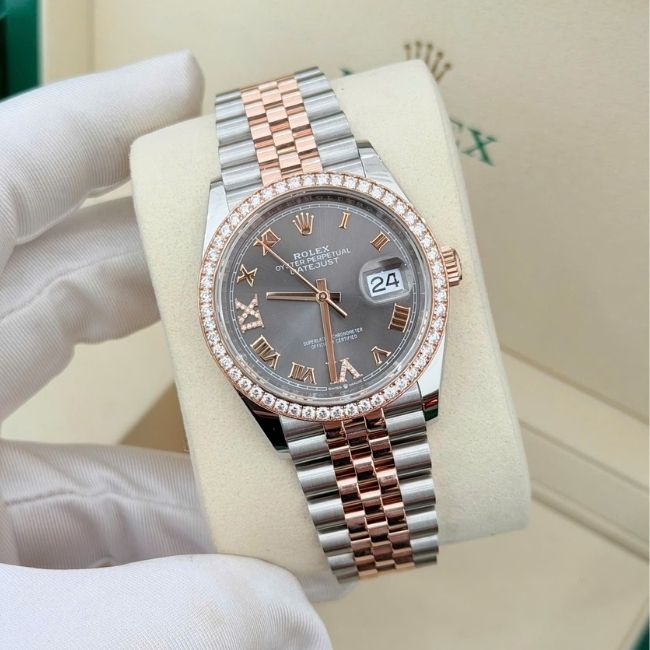 Rolex Datejust 36 126281RBR Dial ghi xám 8 Rolex Datejust 36 126281RBR Dial ghi xám 8