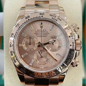 Rolex Daytona 40 116505 Vàng Everose 18ct Mặt Pink Baguette 1