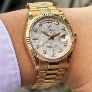 Rolex thiên thạch 118238 Full vàng khối 1