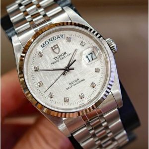 Tudor Prince Date Day 76214 Dial trắng lụa 1