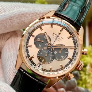 Zenith El Primero Panda Vàng hồng 18k 42mm 3