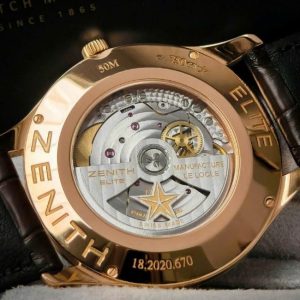 Zenith Elite Rose Gold 3 kim 1 lịch 4